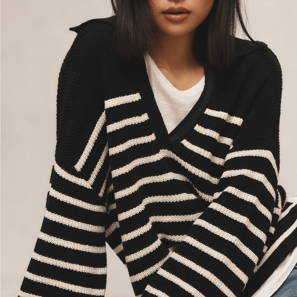 RAG & BONE Bridget Wool Blend Stripe Sweater S - Picture 1 of 7